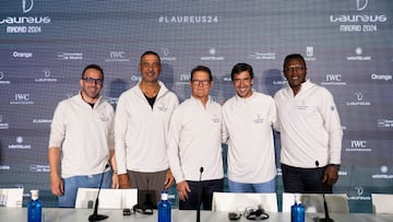 Del Piero, Gullit, Capello, Ra¨²l y Desailly, en los Laureus.