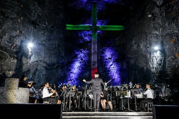 La Catedral de Sal de Zipaquirá estrena 'Sublime', una exposición de mapping a 180 metros bajo tierra. Zipaquirá. Julio 18 de 2023.