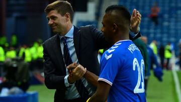 Steven Gerrard, DT de Rangers, se mostró feliz por la madurez de Alfredo Morelos como futbolista y persona. Espera que siga así hasta final de temporada
