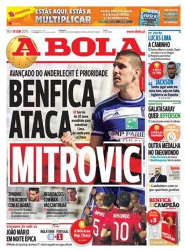 Portadas de la prensa deportiva