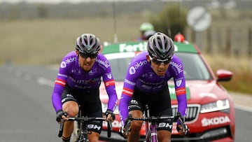 Juan Felipe Osorio durante la etapa 16 de la Vuelta a España.