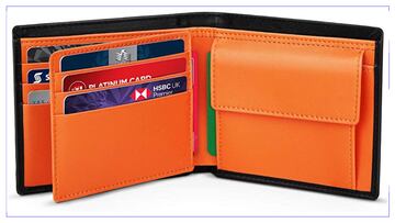 Esta cartera con bloqueo RFID evita el robo de tus datos personales en tarjetas de crédito