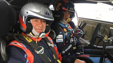 Con Neuville en el tramo de Fafe: volando voy, volando vengo