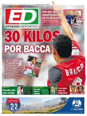 Portadas de la prensa deportiva