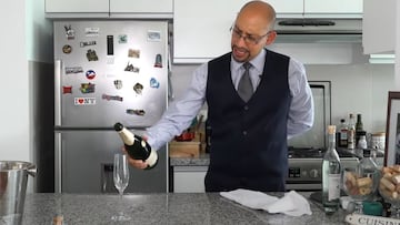 El truco francés para descorchar una botella de champán: el método heredado de Napoleón que arrasa en YouTube