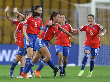 Cifuentes celebra su gol ante Nueva Zelanda en el Mundial Sub 17 de India (Créditos: Getty).