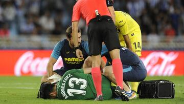 REAL SOCIEDAD - VILLARREAL CF LESION ANDRES FERNANDEZ