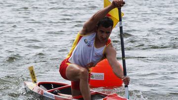 Tono Campos, oro  en marat&oacute;n. 