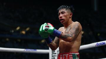    Julio Cesar Martinez (MEX) winner during the fight WBC fly title at Akron Stadium, on May 6, 2023.
<br><br>
Julio Cesar Martinez (MEX) ganador durante la pelea por el titulo WBC fly en el Akron Stadium, el 6 de mayo de 2023.