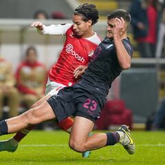 ¿Cuántos partidos jugó Diego Lainez en Europa en cuatro años?