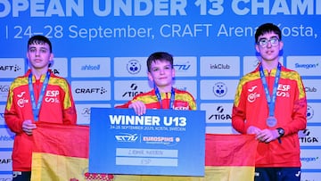 Mayorov, Malov y Gómez, en el podio de Kosta