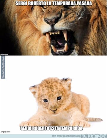 Los mejores memes de la victoria del Barça sobre el Atleti