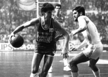 Estuvo en el Cibona de Zagreb de 1984 a 1988. Con ellos ganó dos Copas de Europa (85 y 86), una Liga yugoslava (85), tres Copa de Yugoslavia (85, 86 y 88) y una Recopa de Europa (87). Fue verdugo del Real Madrid. En la imagen, contra su futuro equipo, defendido por Iturriaga.