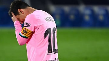 Messi, en el partido ante el Getafe.