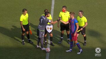 Un doblete de Koné devuelve la sonrisa al Castellón y frena al filial del Barça