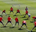 El Atleti se prepara para recibir al Sevilla