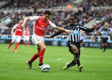 Alexis Sánchez tuvo un irregular cometido en el triunfo de Arsenal sobre Newcastle.