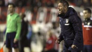 El entrenador del Atlético de Madrid, el argentino Diego Simeone.