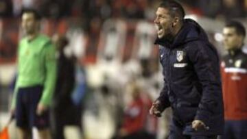 El entrenador del Atl&eacute;tico de Madrid, el argentino Diego Simeone.