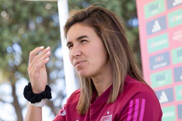 Mariona Caldentey posa para AS en una atención a medios organizada por la RFEF.