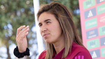 Mariona Caldentey posa para AS en una atención a medios organizada por la RFEF.