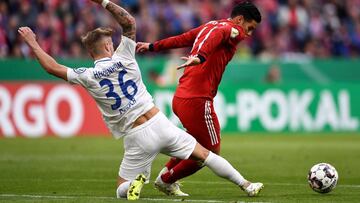 James Rodr&iacute;guez en cuartos de final de Copa Alemania