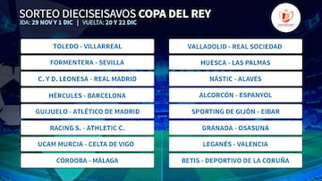 Copa: Cultural-Real Madrid, Hércules-Barça y Guijuelo-Atleti
