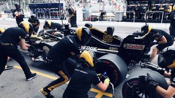 27/04/2018 Carlos Sainz.
El piloto español de Fórmula 1 Carlos Sainz (Toro Rosso) se mostró positivo tras la toma de contacto con el Gran Premio de Azerbaiyán, después de una primera sesión de libres "desa