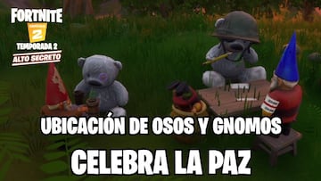 Fortnite Cap&iacute;tulo 2 - Temporada 2 | Desaf&iacute;o secreto: celebra la paz entre osos y gnomos