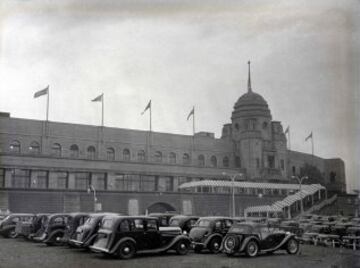 1948. Vista general de Wembley durante la ceremonia de inauguración de los Juegos Olí­mpicos de Londres de 1948.