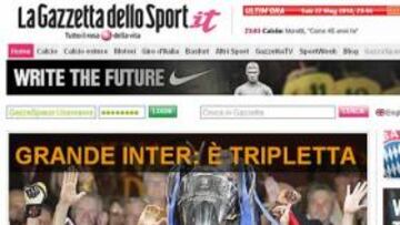 La prensa europea se rinde al ''triplete'' conquistado por el Inter de Mourinho y Milito