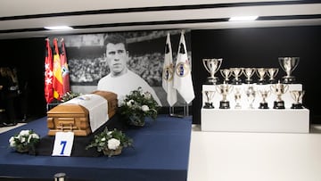 El Santiago Bernabéu acoge la capilla ardiente del Presidente de Honor del Real Madrid.