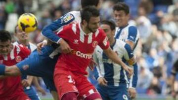 Nico Pareja, jugador del Sevilla, durante el partido contra el Espanyol.