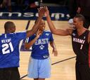 Bosh, Wilkins y Cash repiten en el concurso de tiro por equipos