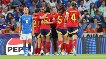 Italia - España, en directo: Eurocopa femenina hoy en vivo
