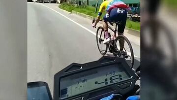 El impactante sprint de Sergio Higuita a 48km/h en subida