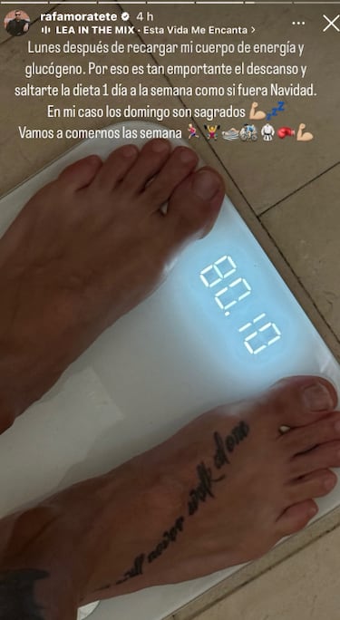 Rafa Mora sorprende con su físico un año después de ‘Sálvame’: “Es importante el descanso”