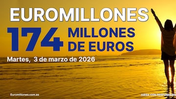 Euromillones: comprobar los resultados del sorteo de hoy, martes 3 de marzo