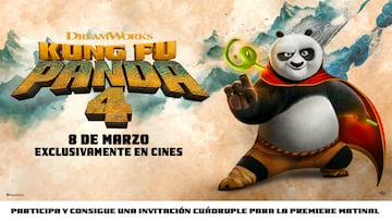 ¿Quieres una entrada cuádruple para asistir a la premiere matinal de la película KUNG FU PANDA 4?