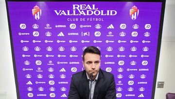 VALLADOLID. 08/06/23. PHOTOGENIC. RUEDA DE PRENSA DEL DIRECTOR DEPORTIVO DEL REAL VALLADOLID FRAN SANCHEZ.