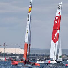 España acaba segunda en Italia y lidera el circuito de SailGP