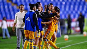 Lizbeth Ovalle celebrates her goal of Tigres during the game Tigres UANL vs Atlas, corresponding to Round 01 of the Torneo Clausura 2023 of the BBVA MX Womens League, at Universitario Stadium, on January 09, 2023.
<br><br>
Lizbeth Ovalle celebra su gol de Tigres durante el partido Tigres UANL vs Atlas, Correspondiente a la Jornada 01 del Torneo Clausura 2023 de la Liga BBVA MX Femenil, en el Estadio Universitario, el 09 de Enero de 2023