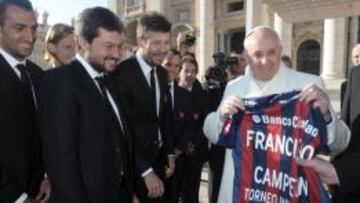 San Lorenzo ofrecerá el trofeo al Papa en el Vaticano