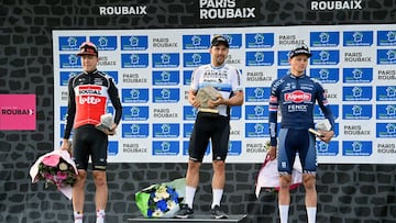 El podio de 2021 con Colbrelli como triunfador