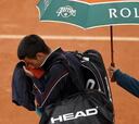 Suspensión: Nadal mandaba y Djokovic estaba remontando