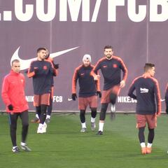 Piqué se prepara para Mestalla
