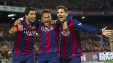 Suárez, Neymar y Messi.