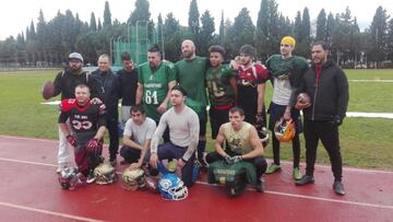 Así fue el try-out de la F6L de arena football en Coslada