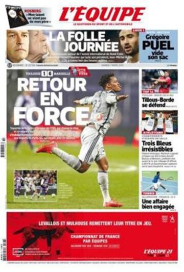 Portadas de la prensa deportiva