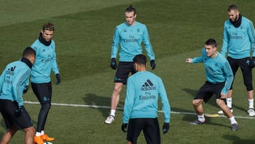 Imagen de archivo de un entrenamiento del Real Madrid.